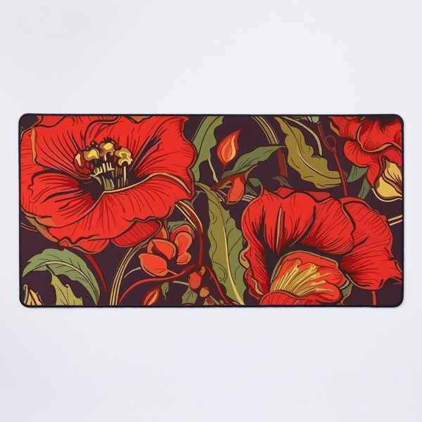 Item preview, Red Amapola Flower Pattern designed and sold by Pickaside77.