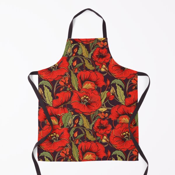 Item preview, Patrón de flor de amapola roja designed and sold by Pickaside77.