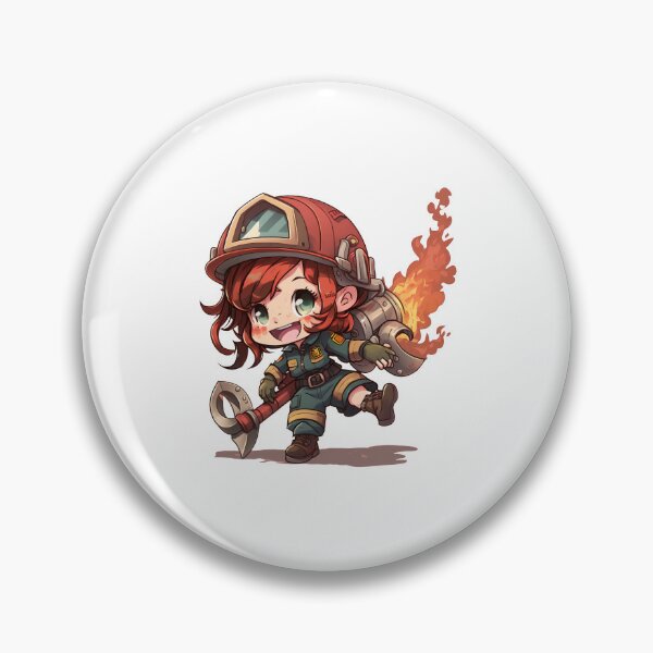 Item preview, Firefighter Girl - Brave and Heroic Design for Girls designed and sold by addthana.