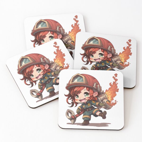 Item preview, Firefighter Girl - Brave and Heroic Design for Girls designed and sold by addthana.