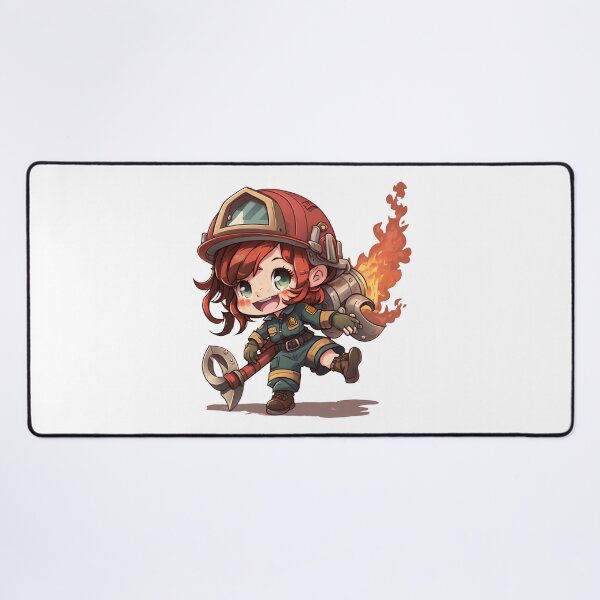 Item preview, Firefighter Girl - Brave and Heroic Design for Girls designed and sold by addthana.