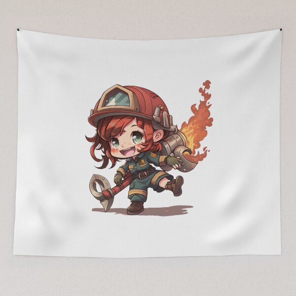 Item preview, Firefighter Girl - Brave and Heroic Design for Girls designed and sold by addthana.