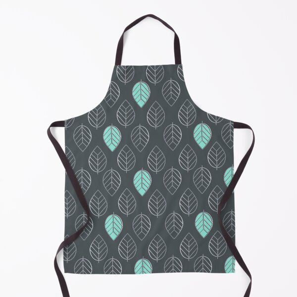 Item preview, Silver & Mint Modern Leaves Pattern designed and sold by tanyadraws.