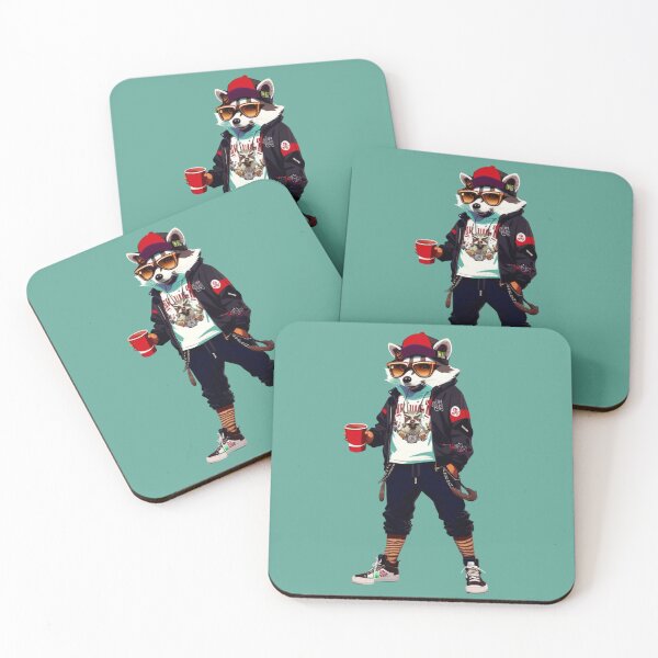Item preview, Hipster Racoon V17 designed and sold by HipsterAnimals.