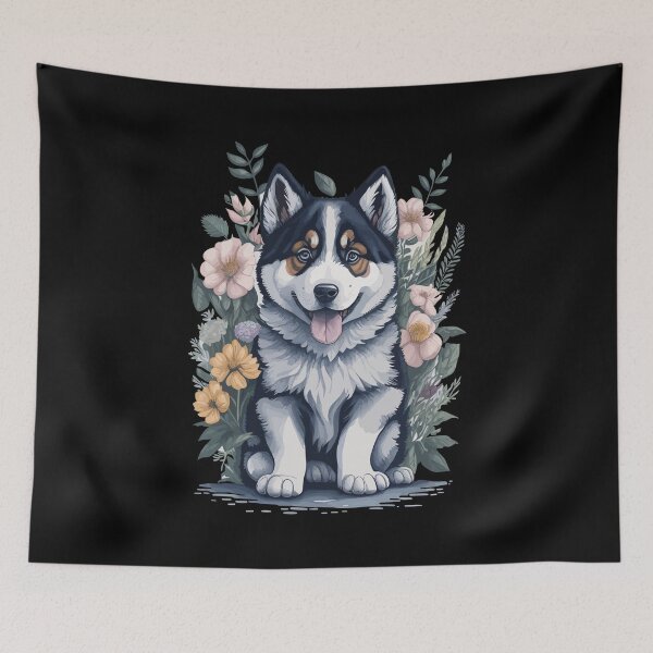Item preview, Alaskan Husky puppy designed and sold by HuskyHuddle.
