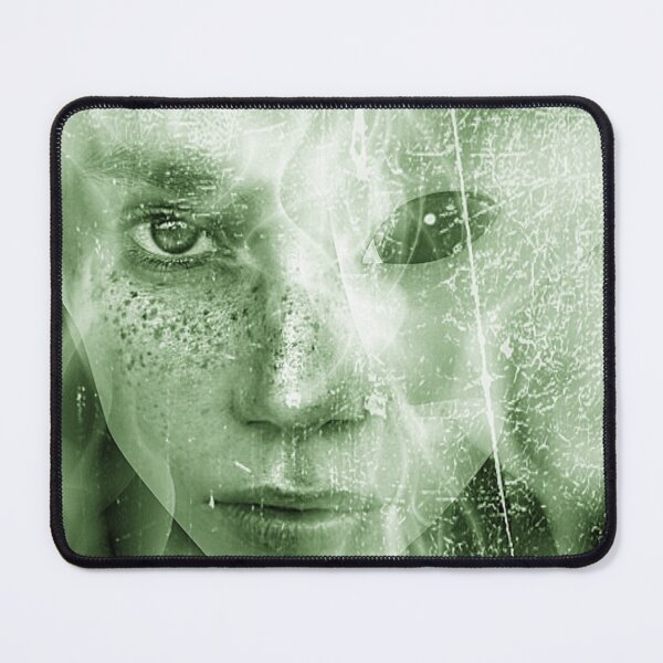 Item preview, 'Alienated Green' by Helen V James. Alien Human Portrait designed and sold by helenvjames.