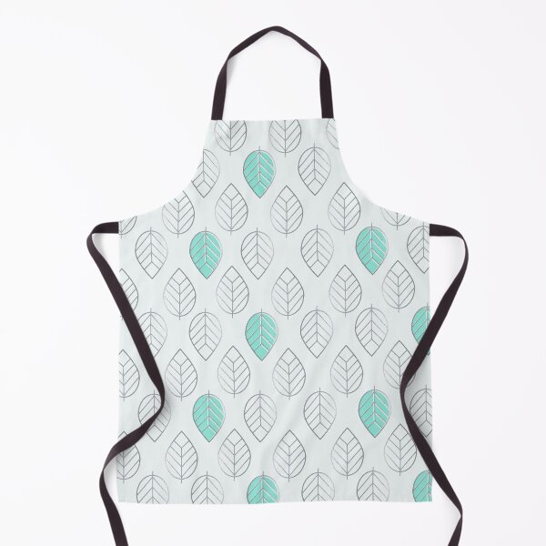 Item preview, Silver & Mint Modern Leaves Pattern designed and sold by tanyadraws.