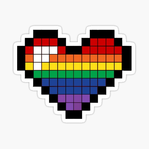 Pride heart pixel art kit – Noteworthy Art Kits