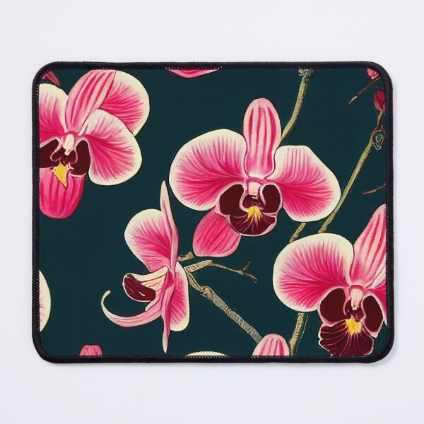 Item preview, Pink Orchids Seamless Pattern A designed and sold by GraphicsPagoda.