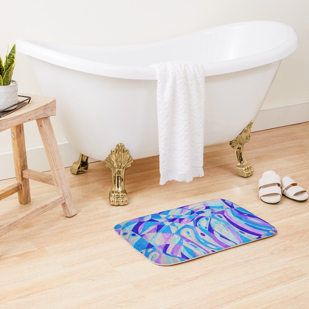 Item preview, Bath Mat designed and sold by FreeFlowObject.