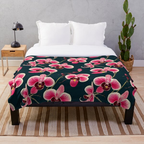 Item preview, Pink Orchids Seamless Pattern A designed and sold by GraphicsPagoda.