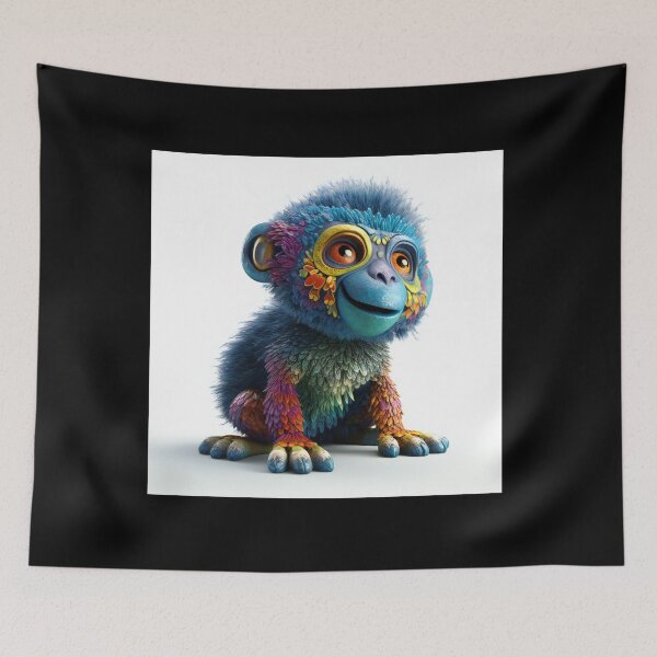 Item preview, "Zugo" | Fluffy & Cute | Little Pets Collection | Render | AI designed and sold by Hazmat-AI7.