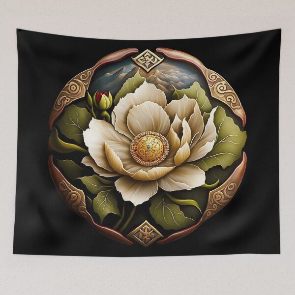 Item preview, Tibetan Kelsang Flower Mandala - Buddhism designed and sold by LadyDharma.