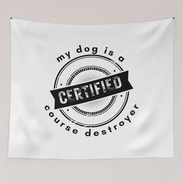 Item preview, Certified Course Destroyer - Black designed and sold by frankandlucyco.