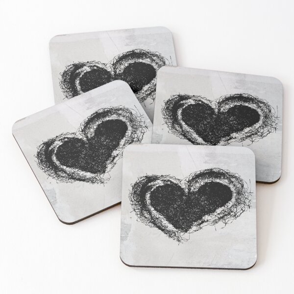 Item preview, Heart shape line drawing  designed and sold by Rainy Day Designs.