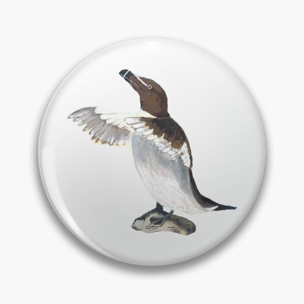Item preview, Razorbill - Original Bird Watercolor Painting designed and sold by ElomaArts.