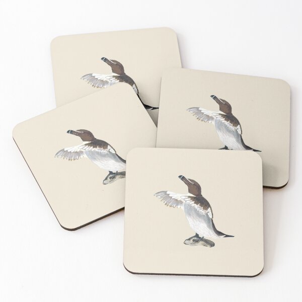Item preview, Razorbill - Original Bird Watercolor Painting designed and sold by ElomaArts.