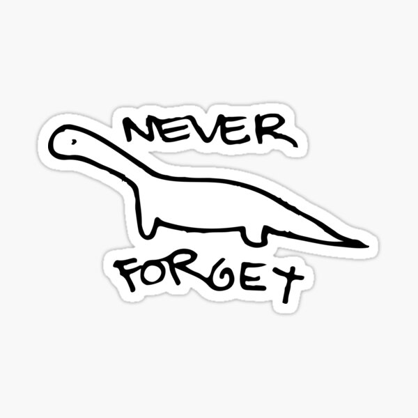 Vista previa del artículo con la obra «Nunca olvides los dinosaurios», diseñado y vendido por kamsinthe.