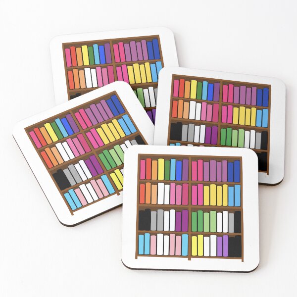 Item preview, Pride Flag Bookshelf designed and sold by doodlesbyCara.