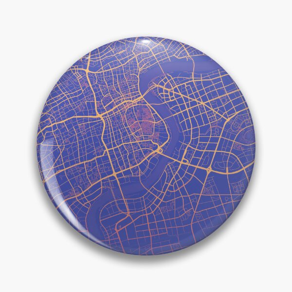 Item preview, Shanghai Synthwave Map designed and sold by dotperinchart.