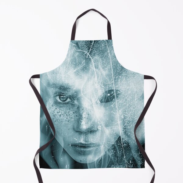 Item preview, 'Alienated Blue' by Helen V James. Alien Human Portrait digital art designed and sold by helenvjames.