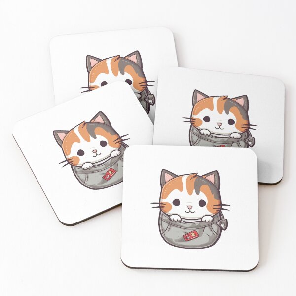 Item preview, Cute Little Cat Pocket designed and sold by amazingtraits.