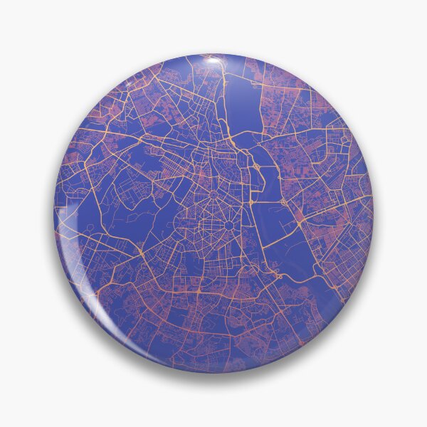 Artikelvorschau, Delhi Synthwave Map entworfen und verkauft von dotperinchart.
