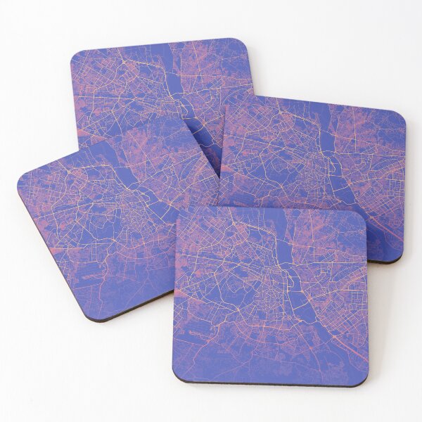 Item preview, Delhi Synthwave Map designed and sold by dotperinchart.