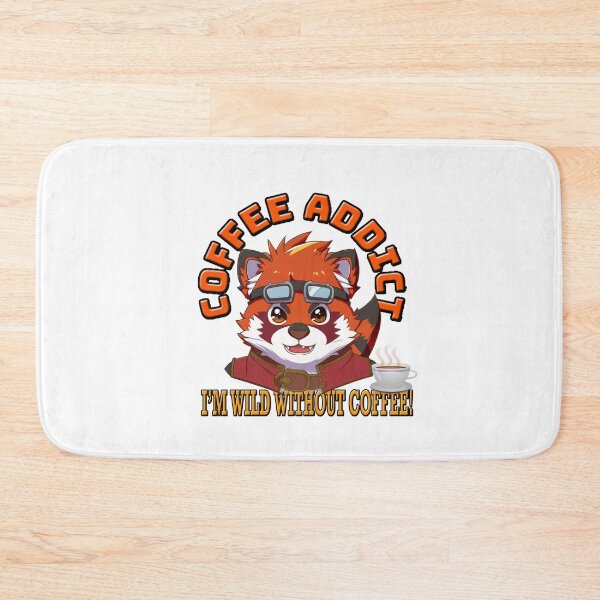 Item preview, Kawaii Red Panda Coffee Addict I'm Wild Without Coffee designed and sold by Angelle55.