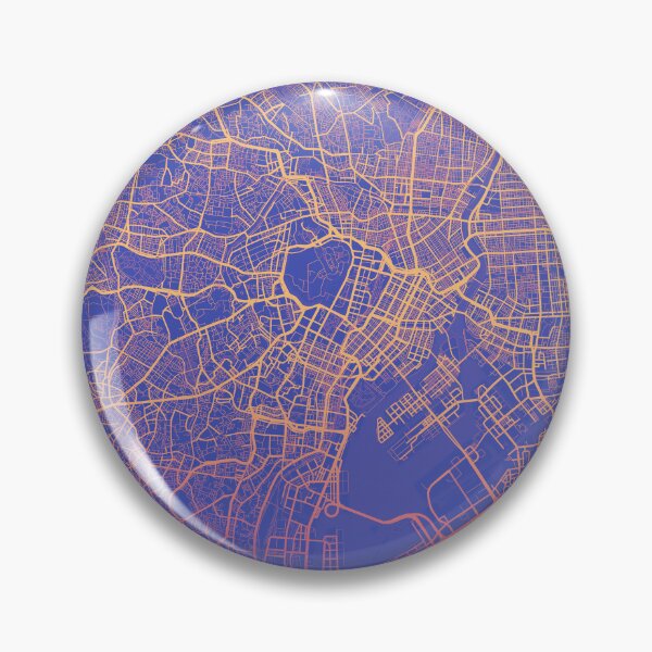 Artikelvorschau, Tokyo Synthwave Map entworfen und verkauft von dotperinchart.