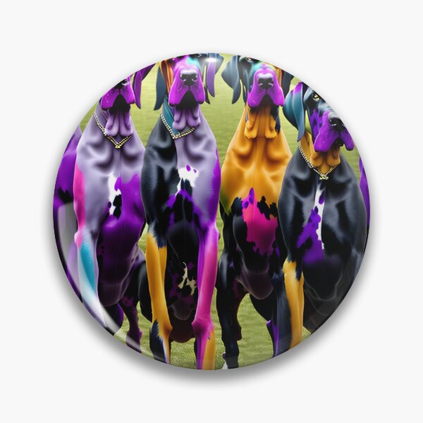 Item preview, Multi coloured Great Danes  designed and sold by David-Howells.