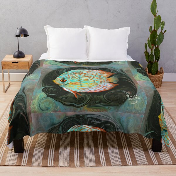 Item preview, Turquoise blue Amazon River King  designed and sold by ByJasonSkeite.