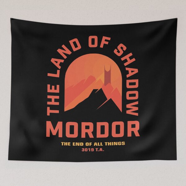 Item preview, The Land of Shadow Mordor The End of All Things 3019 TA Merch designed and sold by vasdestampede.