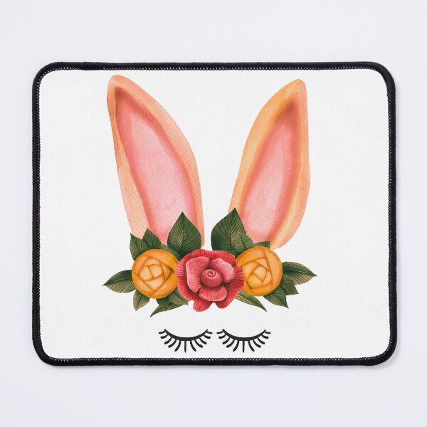 Item preview, Cute Floral Bunny Ears Watercolor designed and sold by TheCatmeow2000.
