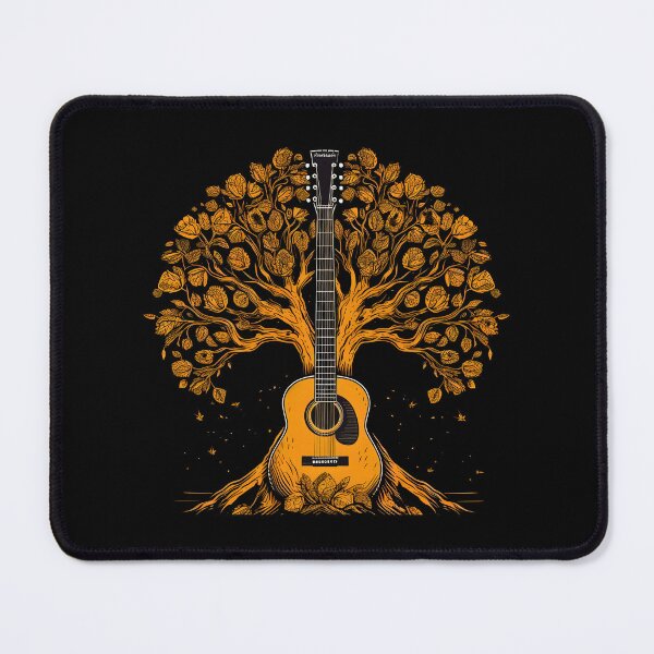 Item preview, Acoustic Guitar Tree Guitar Player Nature Guitarist designed and sold by michallaga.