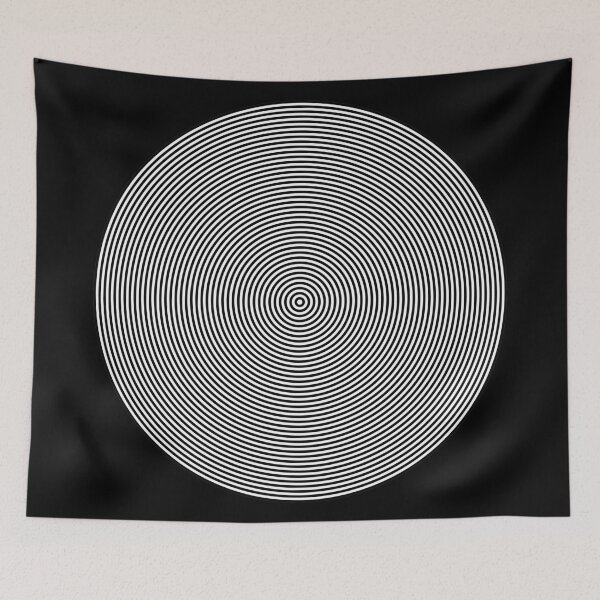 Aperçu de l'œuvre Offset Concentric Circles Pattern 002 créée et vendue par Rupert Russell.