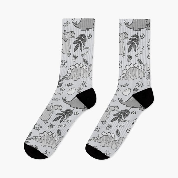 Item preview, Happy Cute Dinos - gray designed and sold by Anealart.