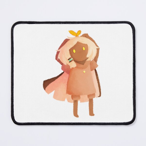Item preview,  A yellow butterfly rests on a lonely moth's head in daylight prairie (chibi) - Sky Children of the Light (white background)  designed and sold by NailBroken.