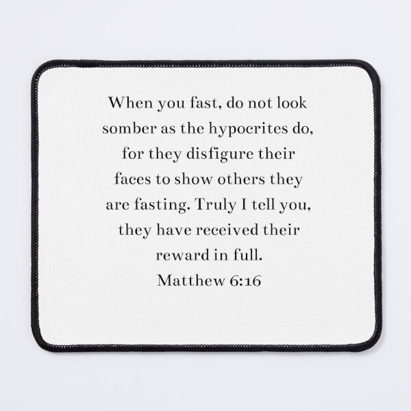 Item preview, True Fasting: Humility and Private Devotion-Matthew 6:16 designed and sold by atlas62.