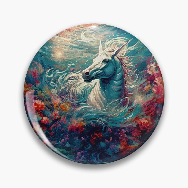 Artikelvorschau, Wildes weißes Pferd versinkt in einem Blumenstrudel. Feinste digitale Kunst für Ihr Zuhause. entworfen und verkauft von paulo silveira.