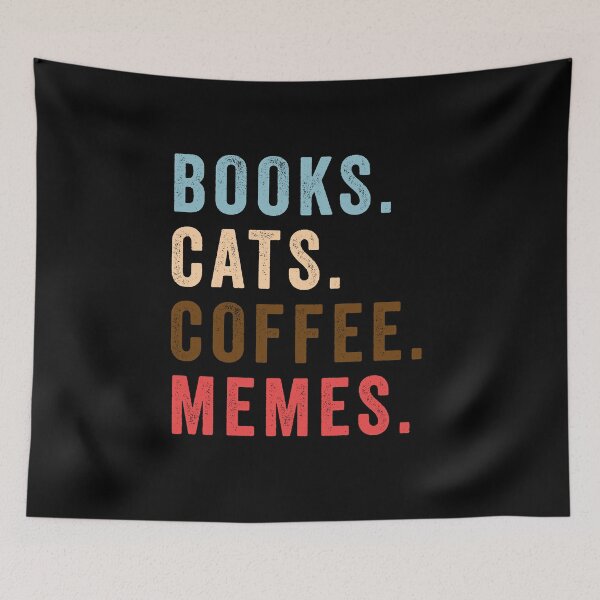 Item preview, Books. Cats. Coffee. Memes. designed and sold by solotrip.