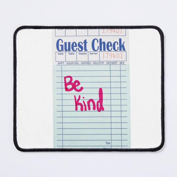 Item preview, Guest check be kind designed and sold by KristenST.
