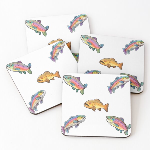 Item preview, Paquete de pegatinas de trucha designed and sold by Broderick Erb.