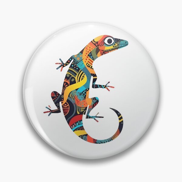 Item preview, Exotic Elegance - Patterned Gecko Artwork designed and sold by StickeryPickery.