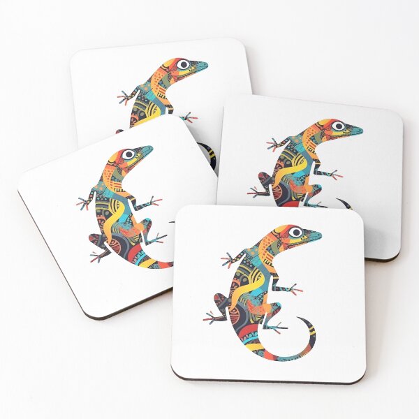 Item preview, Exotic Elegance - Patterned Gecko Artwork designed and sold by StickeryPickery.