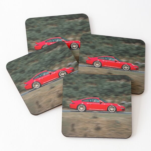 Item preview, Red Porsche 911 cruising in welsh mountains  designed and sold by gaborfuto.