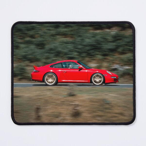 Item preview, Red Porsche 911 cruising in welsh mountains  designed and sold by gaborfuto.