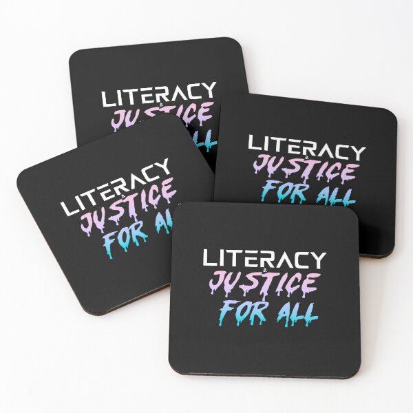 Item preview, Literacy and Justice for All | Iridescent designed and sold by Hazmat-AI7.