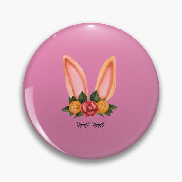 Item preview, Cute Floral Bunny Ears Watercolor designed and sold by TheCatmeow2000.