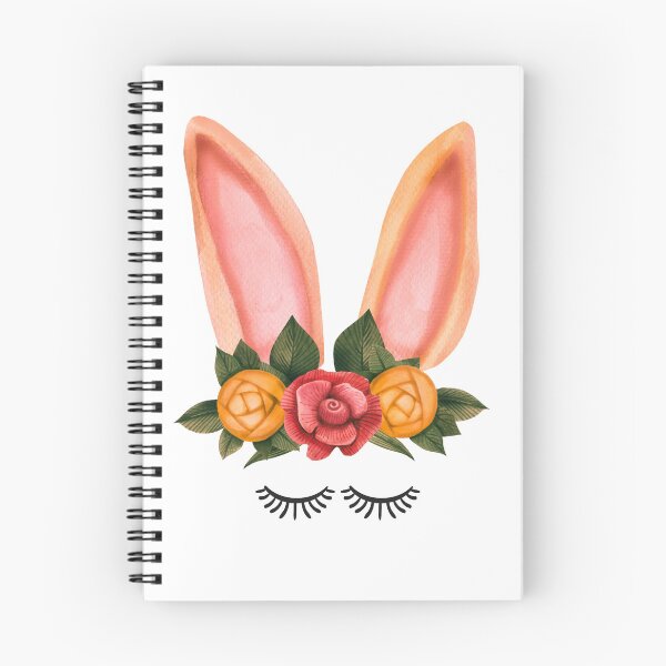 Item preview, Cute Floral Bunny Ears Watercolor designed and sold by TheCatmeow2000.